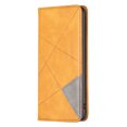 thumbnail image 4 of Feishell for iPhone 15 6.1 inch Folio Flip Case,Premium Durable PU Leather Magnetic Closure Credit Card Slots Kickstand Shockproof TPU Inner Wallet Phone Case,Yellow, 4 of 9