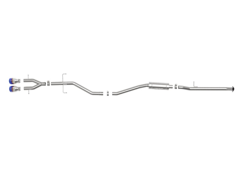 aFe POWER Takeda Exhaust System, 49-36620-L, for Honda Fits select: 2017-2020 HONDA CIVIC SI