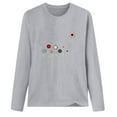 thumbnail image 4 of CEHVOM T-shirt Décontracté Imprimé pour Femmes Col Rond Manches Longues Blouse, 4 of 4