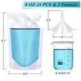 thumbnail image 3 of 24 Pcs Plastic Flasks, 8 Oz Concealable and Reusable Drink Pouches, Leak-Proof Food Grade Plastic for Travel, 3 of 4