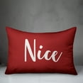 thumbnail image 2 of Creative Products Nice in Red 14x20 Spun Poly Pillow, 2 of 2