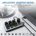 thumbnail image 4 of 6-Key Mini Macro Pad with Rotary Knob, RGB Programmable Mechanical Keyboard, Hot Swap USB Wired Keypad for Gaming Productivity Desktop, 4 of 7