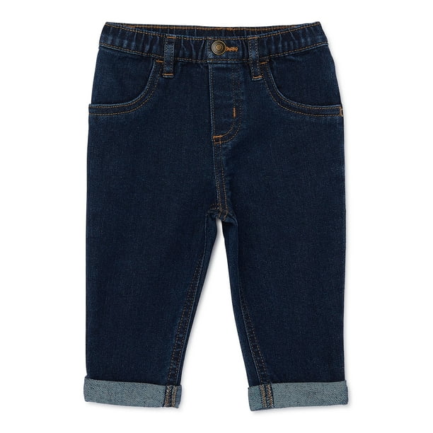 Garanimals Baby Boy Roll Cuff Denim Pants, Sizes 024 Months