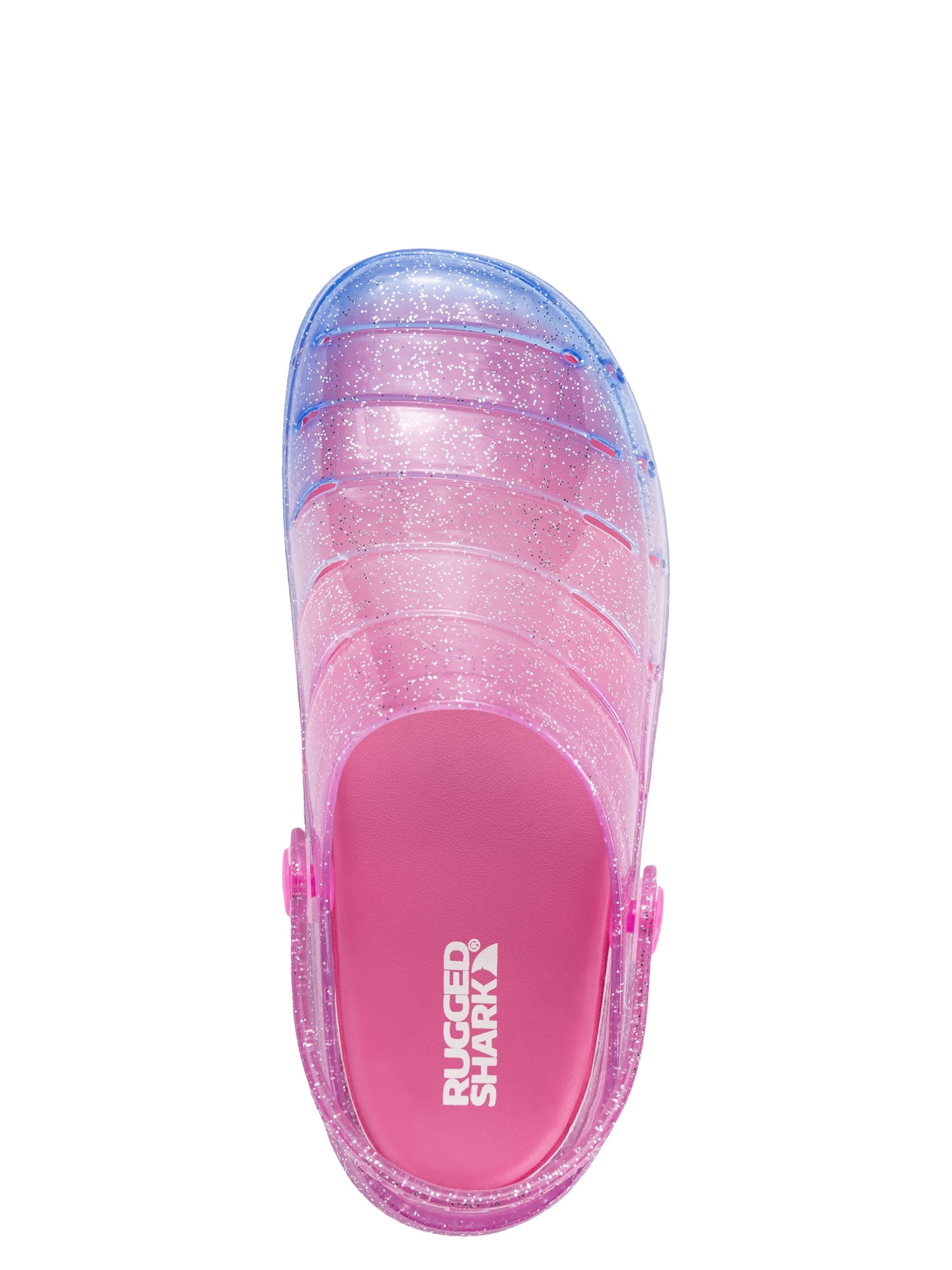 Rugged Shark Toddler, Little, and Big Girls Jelly Clog