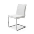 thumbnail image 2 of Whiteline Modern Living Gray Ivy Contemporary Faux Leather Dining Chair, 2 Piece Set, 2 of 3