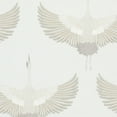thumbnail image 5 of Galerie Wallcoverings  Kumano Textured Stork Design Vinyl on Non-woven Pearlescent Wallpaper Roll 33 feet x 21 inches - White, 5 of 5