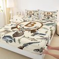 thumbnail image 4 of Castle Fairy Hunting Wood Letter B Full Size Sheets 4-Piece for Boys,Wildlife Deer Bed Sheets, 4 of 6