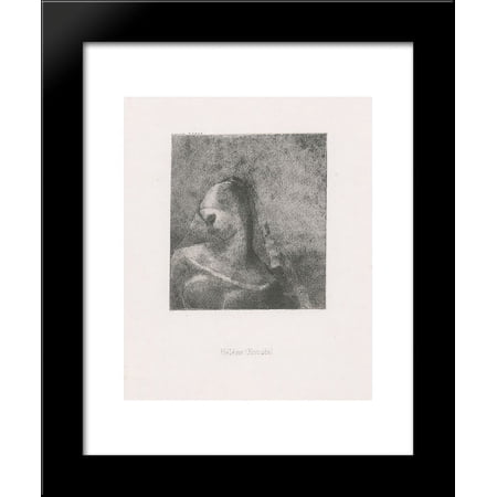Helena (Ennoia) (plate 10) 20x24 Framed Art Print by Redon, Odilon