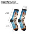 thumbnail image 2 of Uemuo Blue Sky Cute Wolf Printed Kids Boys Socks Seamless Crew Socks Crazy Funny Athletic Sport Socks for Children, 2 of 6
