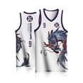 thumbnail image 3 of Camisetas de baloncesto BASKETMAN para hombre personalizables con sublimación completa, nombre del equipo, número, logotipo impreso, patrón de dragón, ropa de entrenamiento, 3 of 5