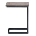 thumbnail image 4 of Simpli Home Skyler 18 inch Wide Solid Mango/Metal Industrial C Side Table in Birch/Black, Assembled, 4 of 9