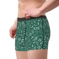 thumbnail image 2 of Yiaed Green Christmas Print Men's Soft Cotton Boxer Shorts Breathable Boxers Underwear Moisture-Wicking Underwear Stretch Boxer Briefs for Man-Large, 2 of 5