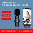 thumbnail image 2 of Microphone Rechargeable Auto Pairing Plug & Play Mini Micro de Réduction du Bruit avec Clip de Collier pour Recordi, 2 of 7