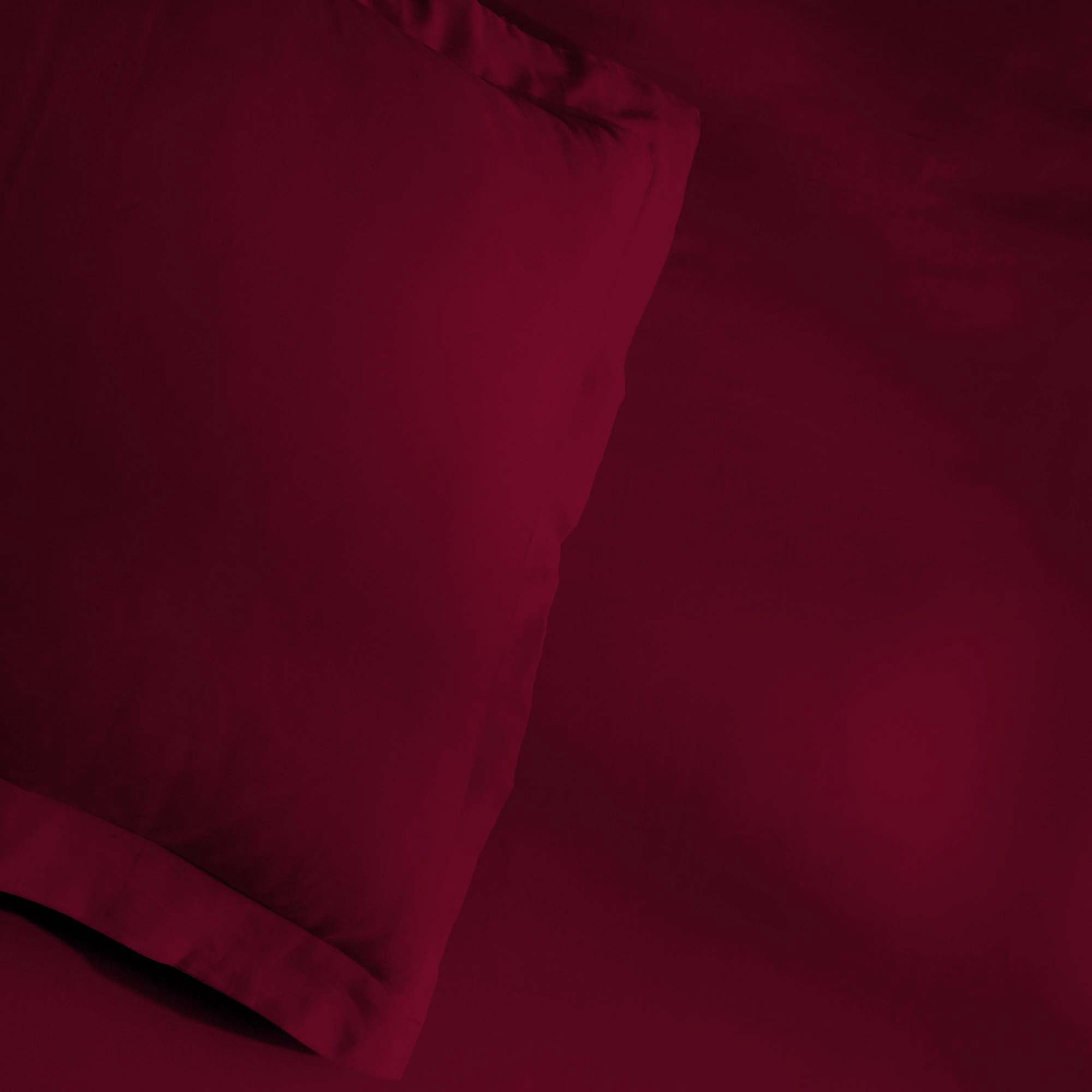 Superior Egyptian Cotton 300 Thread Count Duvet Cover Set, Twin, Burgundy