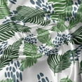 thumbnail image 5 of Ambesonne Exotic Valance Pack of 2, Modern Botany Jungle Leaves, 42"X18", Slate Blue Green White, 5 of 5