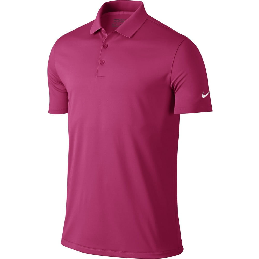 NEW Nike Victory Solid Polo Vivid Pink/White XL Shirt - Walmart.com ...