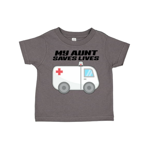 Inktastic My Aunt Saves Lives- Ambulance Boys or Girls Toddler T-Shirt