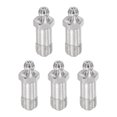 thumbnail image 1 of Unique Bargains Steel Straight Hydraulic Grease Fitting G1/8' Thread 11mm Width 5 Pack, 1 of 5