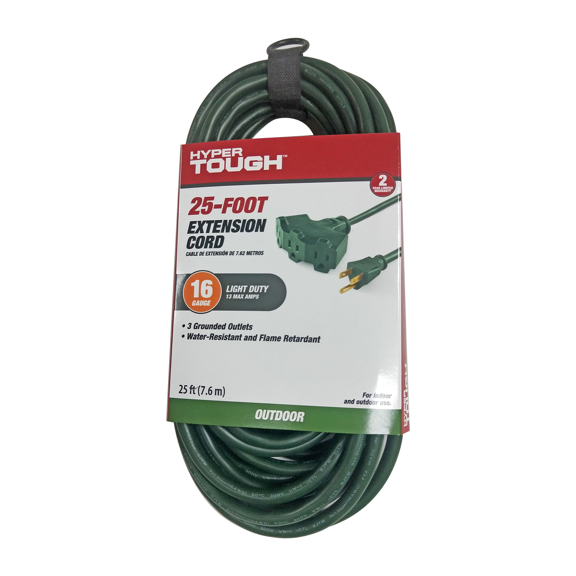 25' 16/3 Green Outdoor Extension cord lot of 6. 