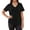 Black, variant on Lixiuxyad Loose Casual Tee T-Shirt Women's Post T Shirt Round Neck Button Front Casual Comfort Pure Color Top For All Seasons With Easy Care,Black L