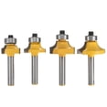 thumbnail image 2 of 20 Unids Router Bit Vástago Broca del Enrutador Cortadores de Carburo de Tungsteno de Microgranos 1/2in 3///8in Cola Broca de fresado redondo, 2 of 5