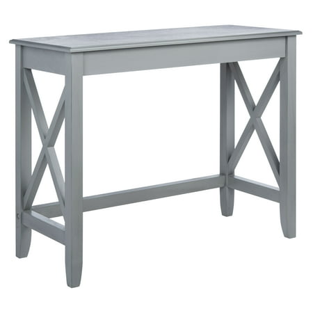 UPC: 0195058183055 | SAFAVIEH Kaytee Solid X Side Writing Desk  Distressed Grey