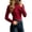 27#Wine, variant on Women's Turtleneck Texture Ribbed Pullover Sweater ,Long Sleeve Slim Fit Detail Stretchy Tops For Fall Winter Occasion Red S