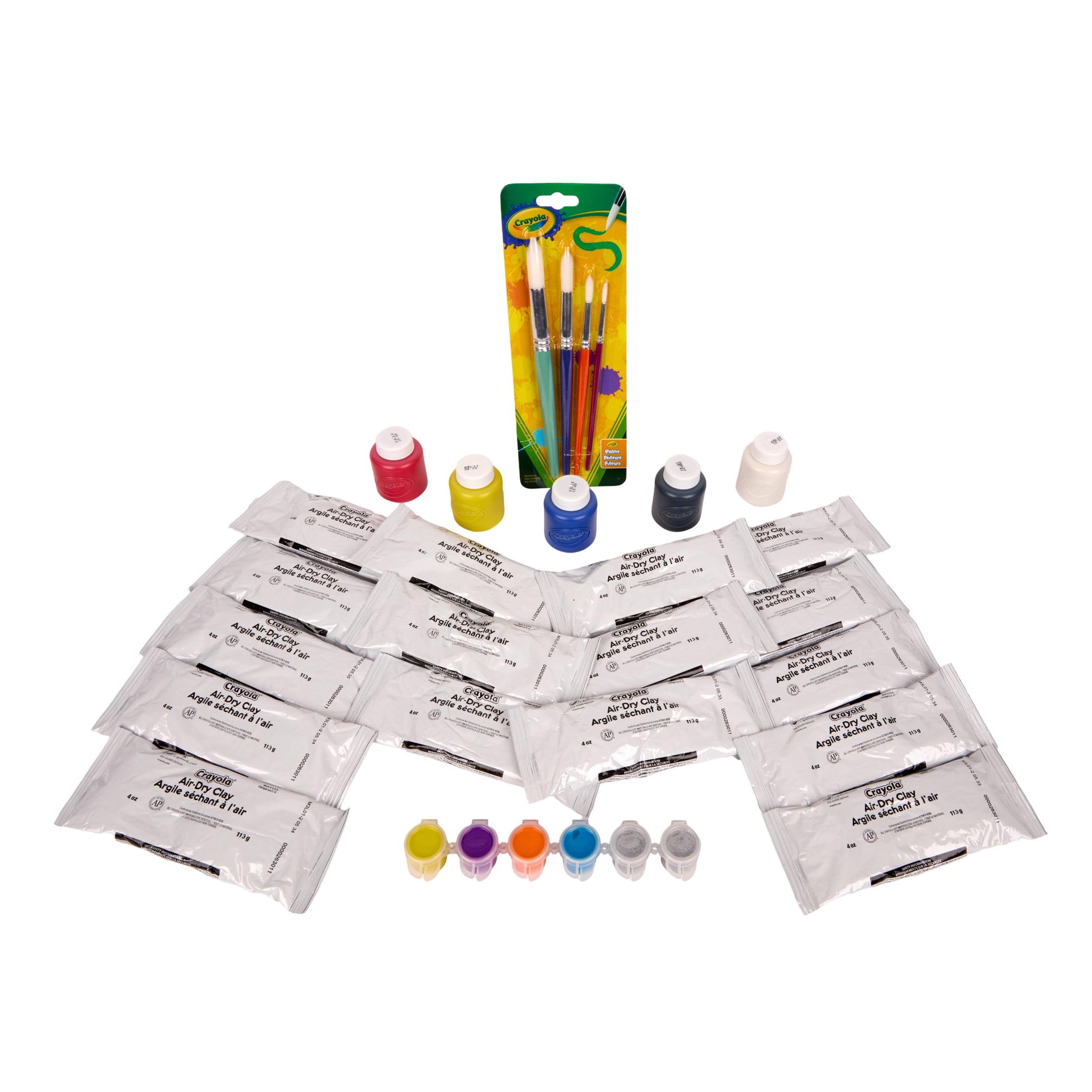 Crayola Paint and Sculpt, 32ct, Air Dry Clay and Washable Kids Paint, Arts and Crafts Kit, DIY Clay Activity Set, Gifts, Ages 5+