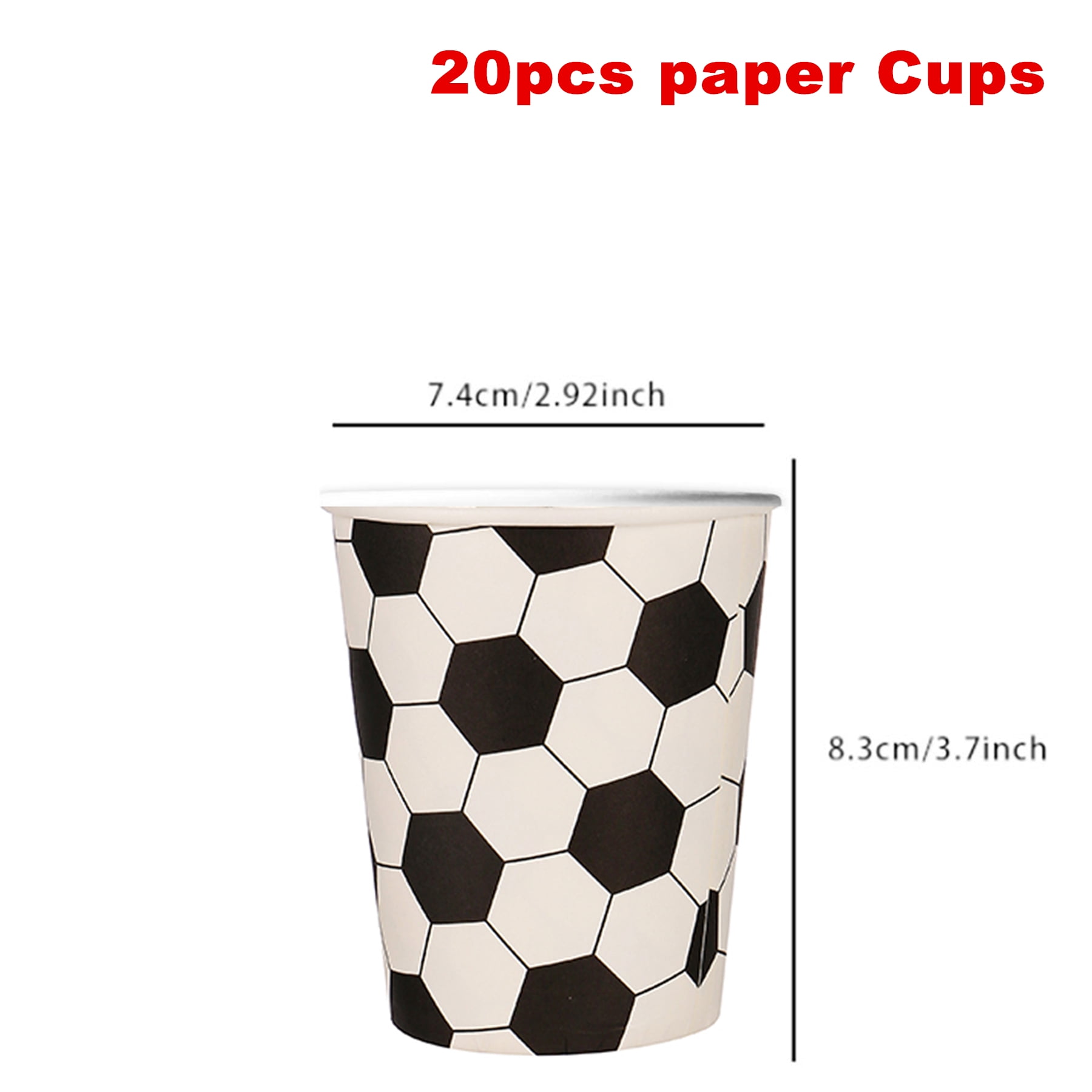 142 Pcs Soccer Games Sports Birthday Party Plates Napkins Soccer Party Supplies Tableware Paper Dinnerware Decoration for Birthday Party Baby Shower for Soccer Fans, Serves 20 Guests