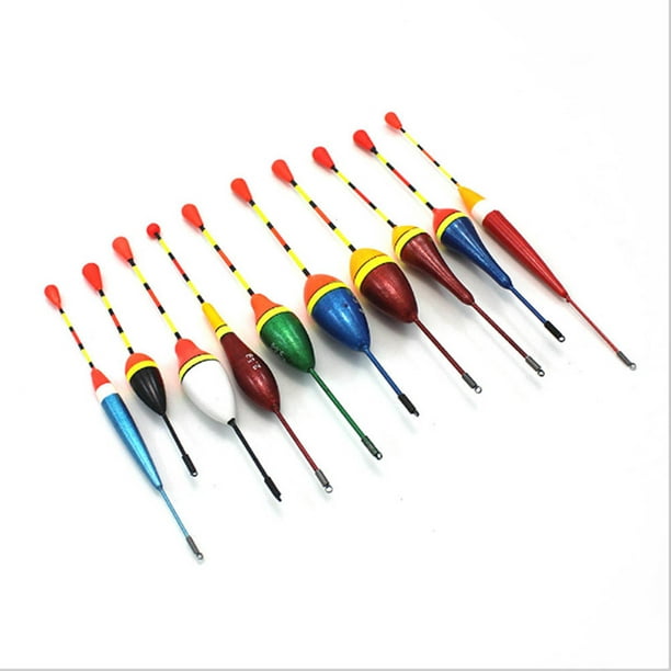 10pcs Fishing Floats Set Buoy Bobber Fishing Floats Fluctuate Mix Size  Color Float Buoy Fishing Accessories 