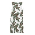 thumbnail image 3 of Christmas Pine Cones Green Spring Summer Dresses for Women Fashion T-shirt Dress Casual Sleeveless Loose Sundress with Pockets, 3 of 5