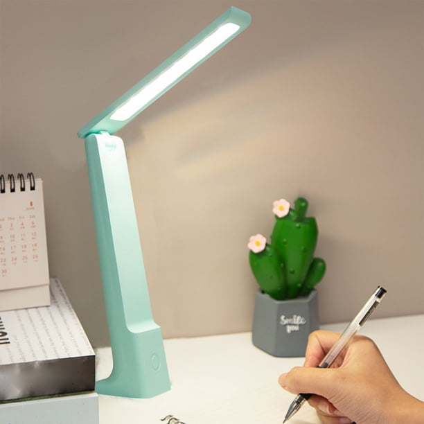 TEKLED Sleek Portable Column Table Lamp 3 Lighting Colors Brightness | Dimmable Decorative LED With Touch Control |1800 MAh, USB Rechargeable Desk Lamp| For Bedroom, Living Room, Cafe, Bar – Black