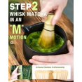 thumbnail image 4 of Juego de batidor matcha de 20 onzas, juego de 5 unidades, incluye taz&oacute;n macha con boquilla, batidor de bamb&uacute; con soporte de cer&aacute;mica, cuchara y tamiz de bamb&uacut, 4 of 8