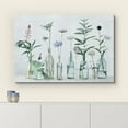 thumbnail image 3 of IDEA4WALL Canvas Wall Art Pastel Watercolor Forest Flowers in Glass Vases Illustrations Retro Art Floral Vintage Print Relax/Calm for Living Room, Bedroom, Office - 12"x18", 3 of 5