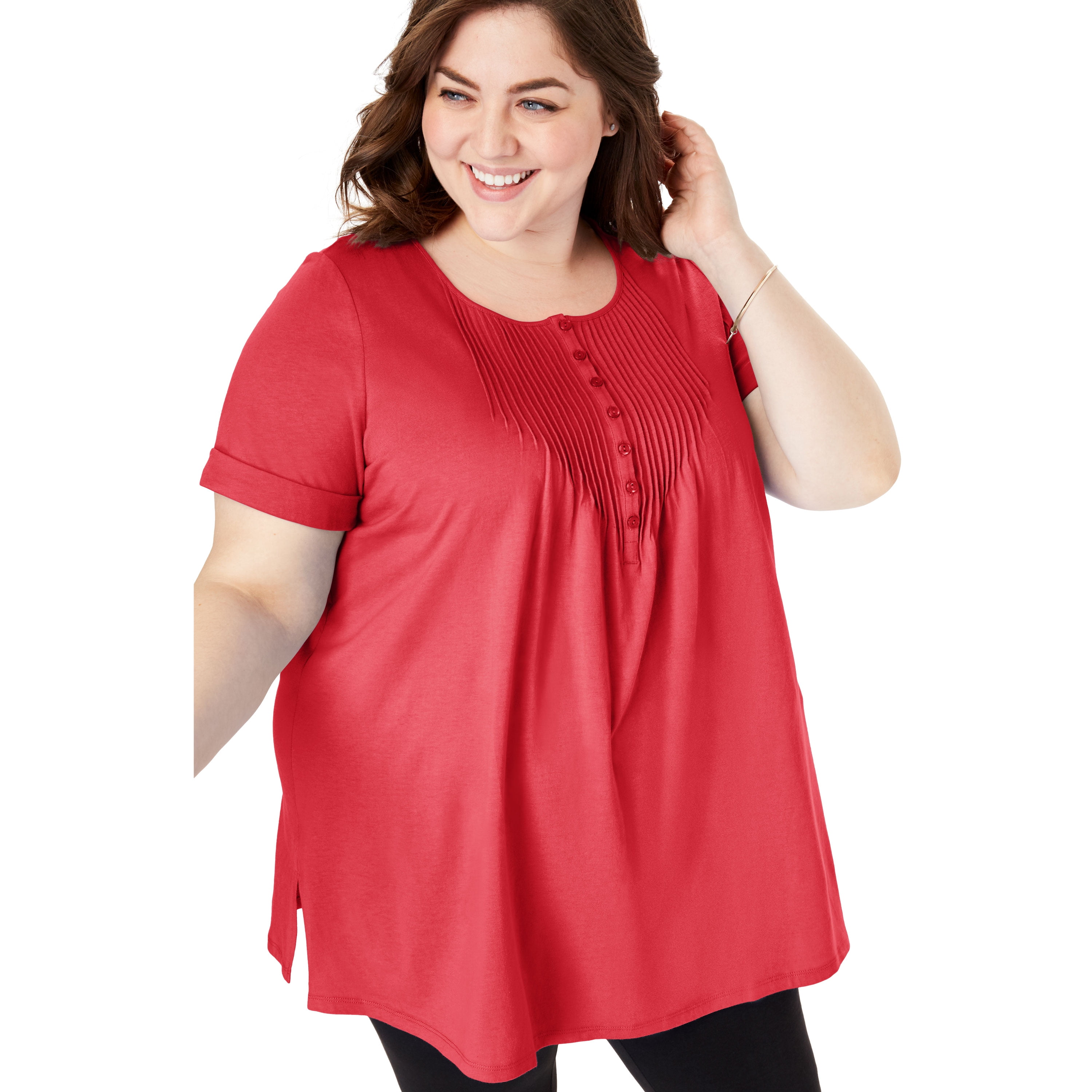 women's plus tunics
