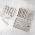thumbnail image 3 of ProCase Bandejas apilables organizadoras de joyas para cajones, inserciones para cajones de joyería, vitrina de almacenamiento para pendientes, collares, anillos, pulseras con divisores extraíbles, gr, 3 of 5