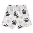 thumbnail image 7 of FORMRS Boys Swim Trunks Quick Dry Mesh Liner Boardshorts Sizes XS-XL, Black Cat Paw, 7 of 7