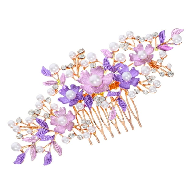 FENGGUIQU Accesorio Floral Para De Novia En Tono Púrpura Ligero Y Duradero Para Uso En Bodas