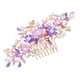 thumbnail image 5 of Peineta de perlas para boda, horquilla de flores para novia, accesorios florales para el peinado de novia, 5 of 5