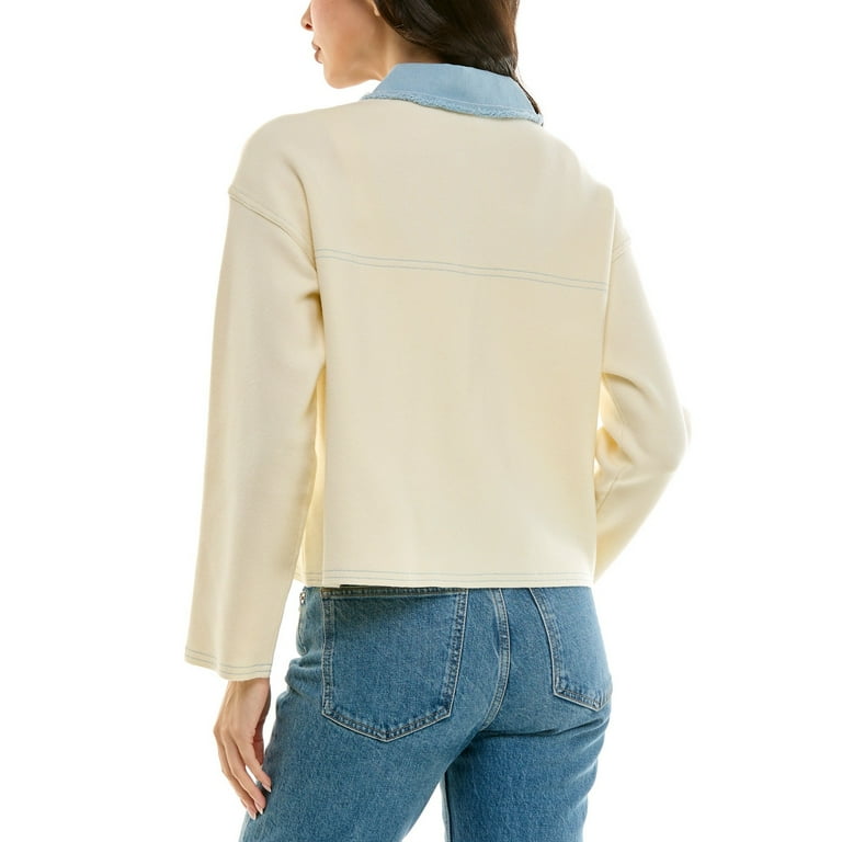 Nanette Lepore Women's Mixed Media Button Down Top, Sizes S-XL