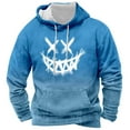 thumbnail image 1 of VBARHMQRT Custom Hoodies for Men Male Gradient Hooded Long Sleeve Sweatshirt Athleisure Sweatshirt, 1 of 5