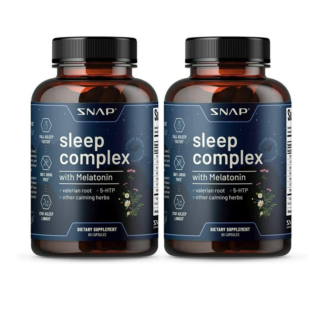 Natural Sleep Aid Supplement Organic Melatonin, Valerian Root