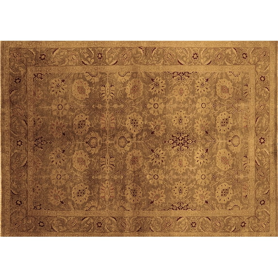 Ahgly Company Indoor Rectangle Oriental Brown Traditional Area Rugs, 3' x 5'