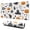 Halloween Pattern, variant on Long Mouse Pads for Desk,Halloween Patterned Pumpkins (2) Desk Mats on Top Of Desks, Desk Mouse Pad Extra Large with 3mm Non-Slip Base and Stitched Edge for Gaming,Office,Work,Home 31.5x11.8in