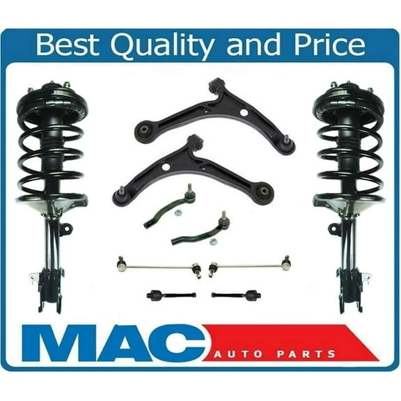Front Struts Control Arms Tie Rods & Links For 2006-2008 Pilot All Wheel Drive