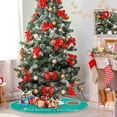 thumbnail image 4 of FMSHPON Easter Tree Skirt Colorful Eggs Bunny Xmas Christmas Tree Skirt Stand Mat for Holiday Party Decoration Indoor Outdoor 36 inches, 4 of 6