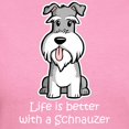 thumbnail image 3 of CafePress - Better With A Schnauzer Women's Dark T Shirt - Women's Traditional Fit Dark T-Shirt, 3 of 4