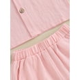 thumbnail image 6 of Bagilaanoe 2pcs Toddler Baby Girls Shorts Set Short Sleeve Shirt  Tops + Shorts 12M 18M 24M 3T 4T 5T Kids Casual Summer Clothes, 6 of 8