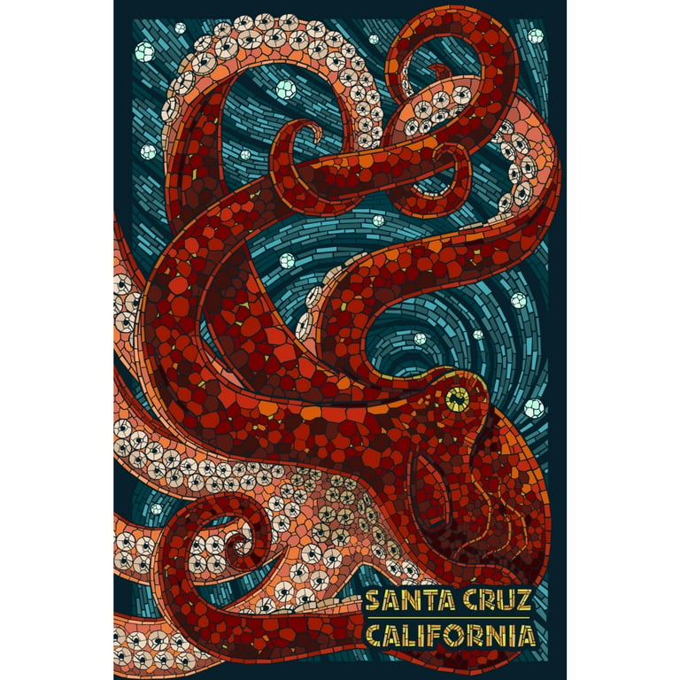 Santa Cruz California Octopus Mosaic Walmart