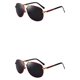 thumbnail image 3 of Sonducket Gafas de sol de conducción portátiles Estilo de viaje Gafas de protección solar Fiesta Banquete Gafas Adultos Gafas plegables Rojo Rojo 2piezas, 3 of 6